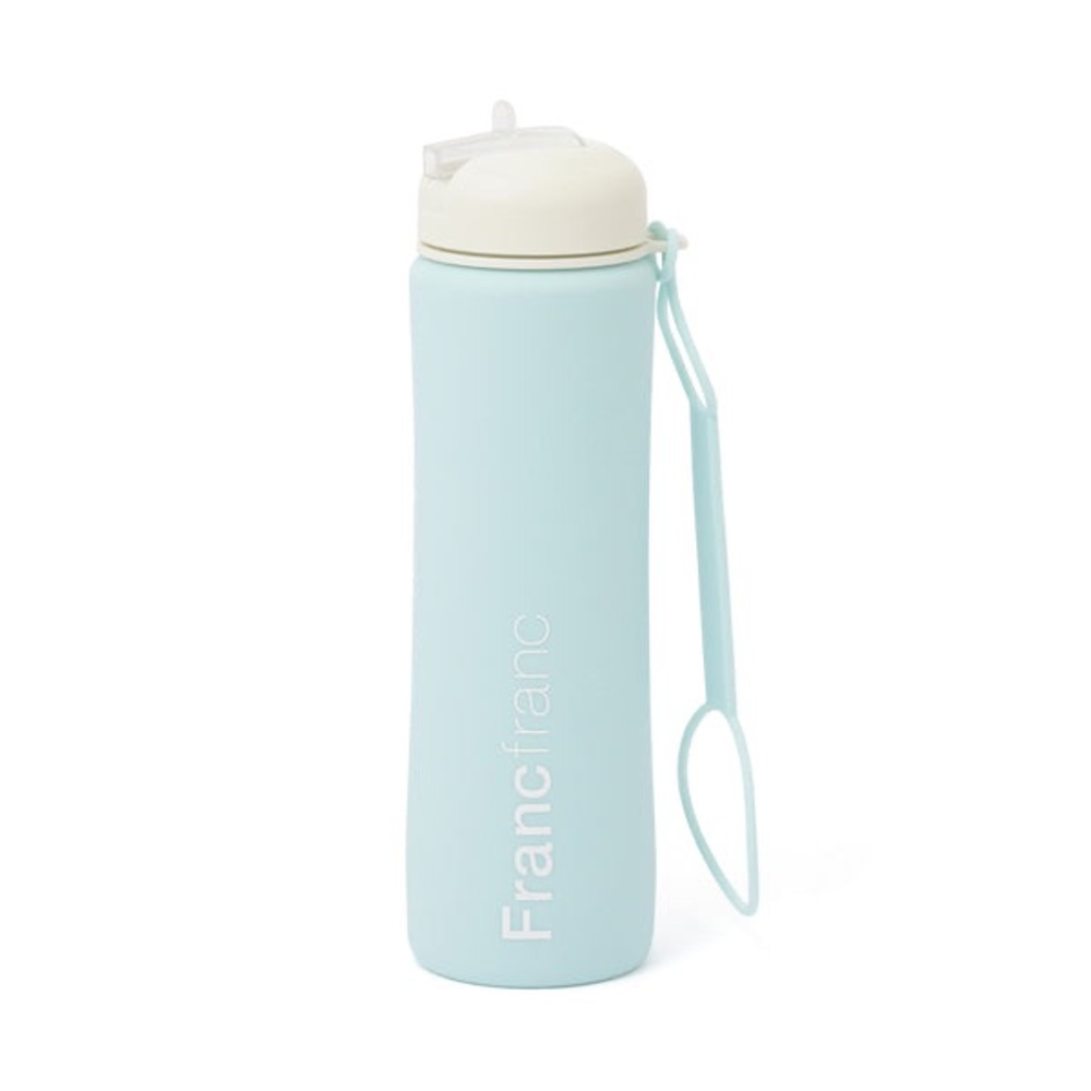 Franc franc_Japanese Brand_Light Green Downsize-able/Foldable Water Bottle_NWT